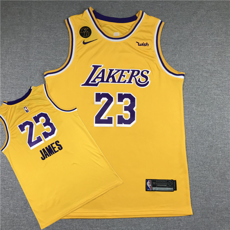 Lakers 23 Lebron James Yellow KB Nike Swingman Jersey Lakers 23 Lebron James Yellow KB Nike Swingman Jersey