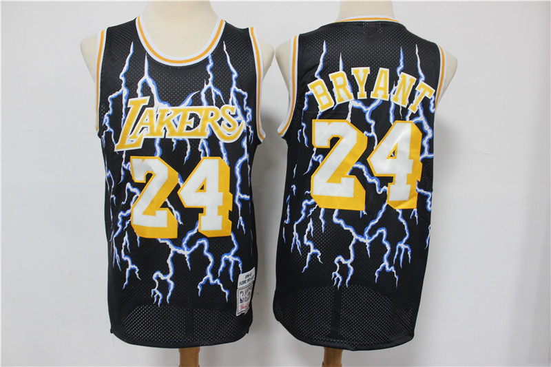 Lakers 24 Kobe Bryant Black Hardwood Classics Lightning Limited Edition Jersey Lakers 24 Kobe Bryant Black Hardwood Classics Lightning Limited Edition Jersey