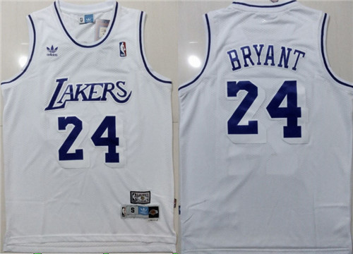 Lakers 24 Kobe Bryant White Hardwood Classics Jersey Lakers 24 Kobe Bryant White Hardwood Classics Jersey