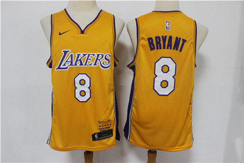 Lakers 8 Kobe Bryant Yellow Nike Swingman Jersey Lakers 8 Kobe Bryant Yellow Nike Swingman Jersey
