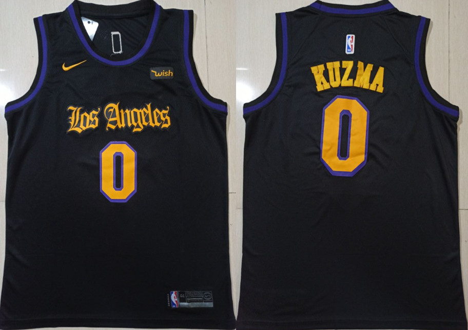 Lakers 0 Kyle Kuzma Black Nike Swingman Jersey Lakers 0 Kyle Kuzma Black Nike Swingman Jersey