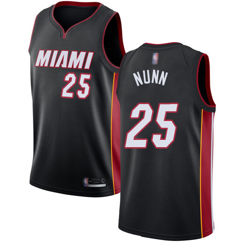 Heat #25 Kendrick Nunn Black Basketball Swingman Icon Edition Jersey Heat #25 Kendrick Nunn Black Basketball Swingman Icon Edition Jersey