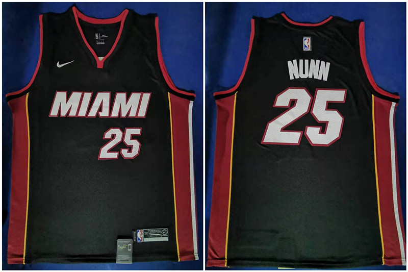Heat 25 Kendrick Nunn Black Nike Swingman JerseyS Heat 25 Kendrick Nunn Black Nike Swingman JerseyS
