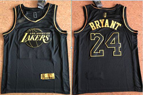 Lakers #24 Kobe Bryant Black Gold Basketball Swingman Limited Edition Jersey Lakers #24 Kobe Bryant Black Gold Basketball Swingman Limited Edition Jersey