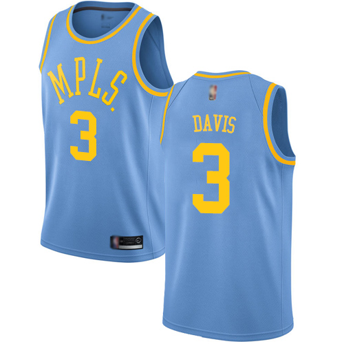 Lakers #3 Anthony Davis Royal Blue Basketball Swingman Hardwood Classics Jersey Lakers #3 Anthony Davis Royal Blue Basketball Swingman Hardwood Classics Jersey