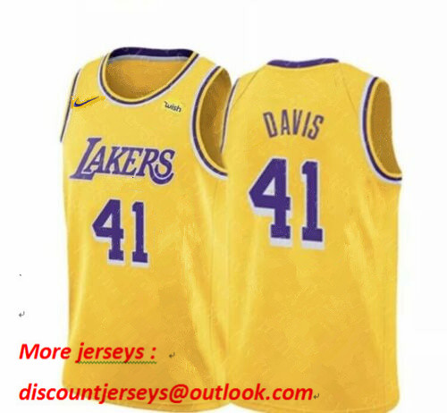 Lakers 41 Anthony Davis Yellow Nike Swingman Jersey Lakers 41 Anthony Davis Yellow Nike Swingman Jersey