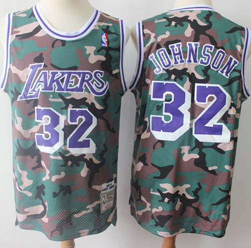 Swingman Lakers #32 Magic Johnson Camo Stitched Basketball Jersey Swingman Lakers #32 Magic Johnson Camo Stitched Basketball Jersey