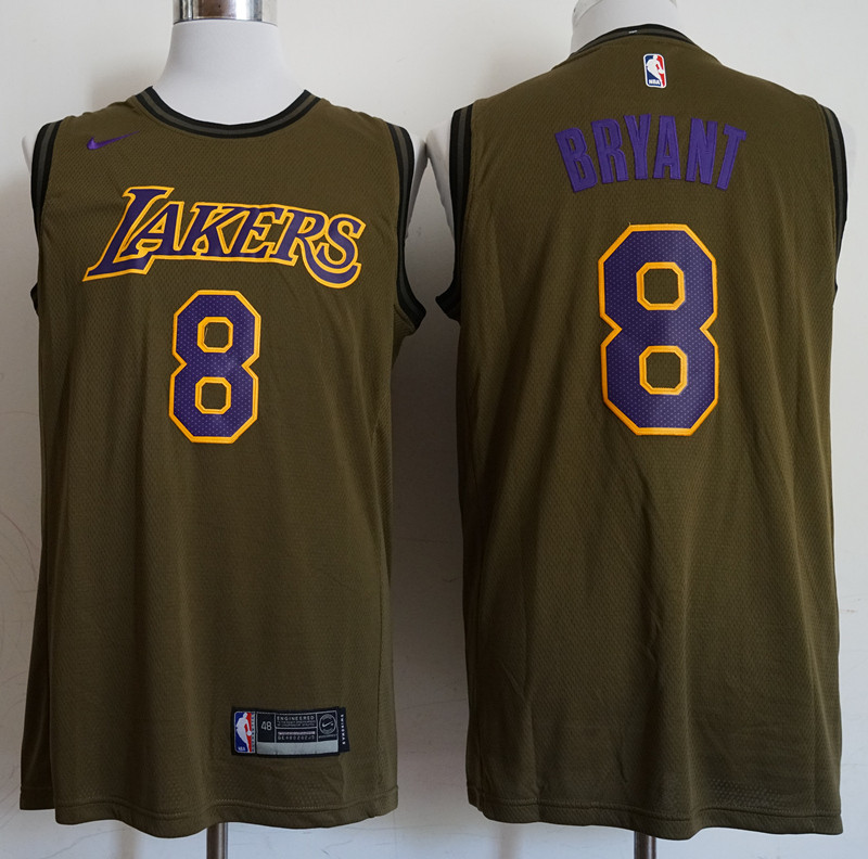 Lakers 8 Kobe Bryant Olive Nike Swingman Jersey Lakers 8 Kobe Bryant Olive Nike Swingman Jersey