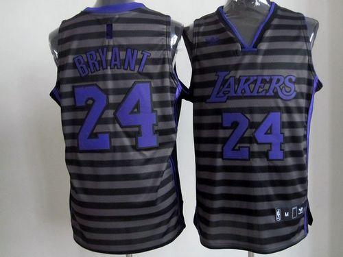 Lakers #24 Kobe Bryant Black Grey Groove Stitched NBA Jersey Lakers #24 Kobe Bryant Black Grey Groove Stitched NBA Jersey
