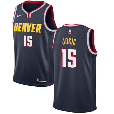 Nike Nuggets #15 Nikola Jokic Navy NBA Swingman Icon Edition Jersey Nike Nuggets #15 Nikola Jokic Navy NBA Swingman Icon Edition Jersey