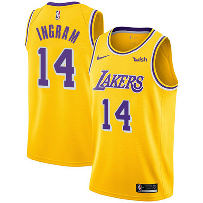 Nike Lakers #14 Brandon Ingram Gold NBA Swingman Icon Edition Jersey Nike Lakers #14 Brandon Ingram Gold NBA Swingman Icon Edition Jersey