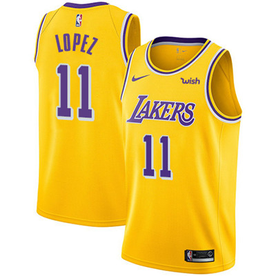 Nike Lakers #11 Brook Lopez Gold NBA Swingman Icon Edition Jersey Nike Lakers #11 Brook Lopez Gold NBA Swingman Icon Edition Jersey