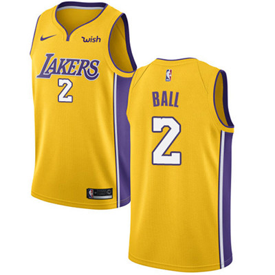 Nike Lakers #2 Lonzo Ball Gold NBA Swingman Icon Edition Jersey Nike Lakers #2 Lonzo Ball Gold NBA Swingman Icon Edition Jersey