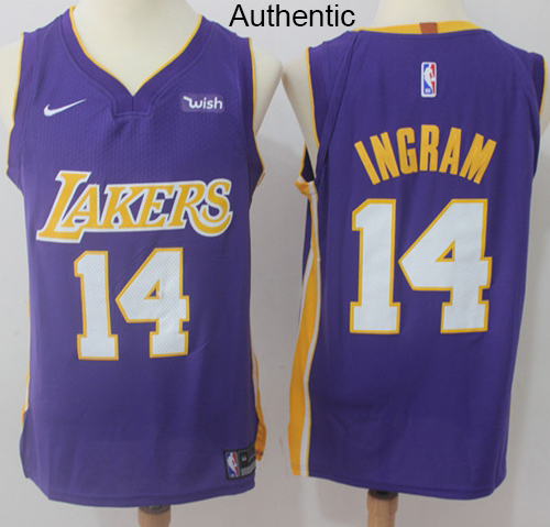 Nike Lakers #14 Brandon Ingram Purple NBA Authentic Statement Edition Jersey Nike Lakers #14 Brandon Ingram Purple NBA Authentic Statement Edition Jersey