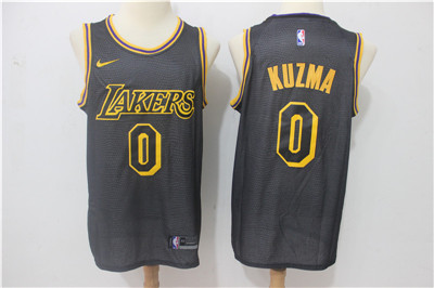 Nike Lakers #0 Kyle Kuzma Black Nike City Edition Swingman Jersey Nike Lakers #0 Kyle Kuzma Black Nike City Edition Swingman Jersey