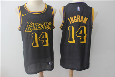 Nike Lakers #14 Brandon Ingram Black City Edition Swingman Jersey Nike Lakers #14 Brandon Ingram Black City Edition Swingman Jersey