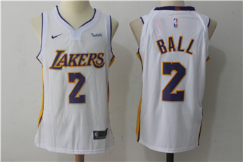 Nike Lakers #2 Lonzo Ball White Nike Stitched NBA Jersey Nike Lakers #2 Lonzo Ball White Nike Stitched NBA Jersey