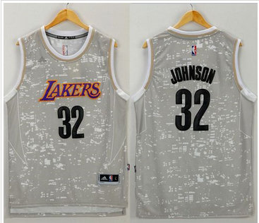 Los Angeles Lakers #32 Magic Johnson Grey City Light Stitched NBA Jersey Los Angeles Lakers #32 Magic Johnson Grey City Light Stitched NBA Jersey