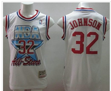 Los Angeles Lakers Mitchell And Ness #32 Magic Johnson White 1993 All Star NBA Jersey Los Angeles Lakers Mitchell And Ness #32 Magic Johnson White 1993 All Star NBA Jersey