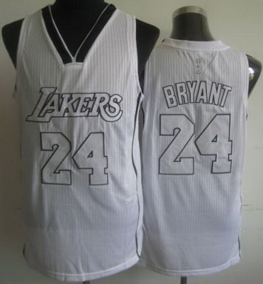 Los Angeles Lakers 24 Kobe Bryant Silver Number Revolution 30 NBA Jerseys Los Angeles Lakers 24 Kobe Bryant Silver Number Revolution 30 NBA Jerseys