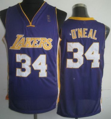 Los Angeles Lakers 34 Shaquille O'Neal Purple Revolution 30 NBA Jerseys Los Angeles Lakers 34 Shaquille O'Neal Purple Revolution 30 NBA Jerseys