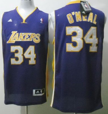 Los Angeles Lakers 34 Shaquille O'Neal Purple Swingman NBA Jerseys Los Angeles Lakers 34 Shaquille O'Neal Purple Swingman NBA Jerseys