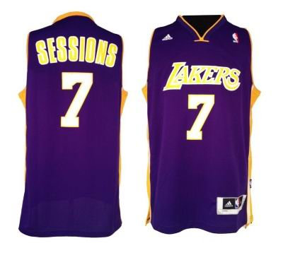 Los Angeles Lakers 7 Ramon Sessions purple JERSEYS Los Angeles Lakers 7 Ramon Sessions purple JERSEYS