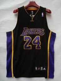 Los Angeles Lakers Kobe Bryant #24 black jersey Los Angeles Lakers Kobe Bryant #24 black jersey