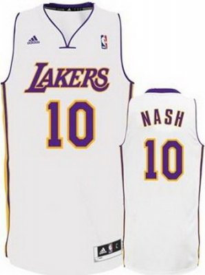 Los Angeles Lakers unveil Steve Nash 10 white jersey Los Angeles Lakers unveil Steve Nash 10 white jersey