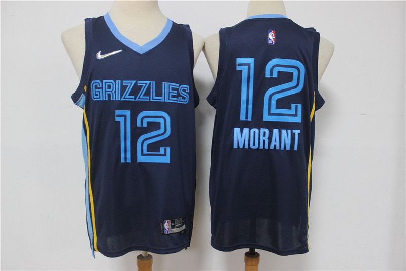 Grizzlies 12 Ja Morant Navy Nike Diamond 75th Anniversary City Edition Swingman Jersey Grizzlies 12 Ja Morant Navy Nike Diamond 75th Anniversary City Edition Swingman Jersey
