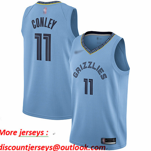 Grizzlies #11 Mike Conley Light Blue Basketball Swingman Statement Edition Jersey Grizzlies #11 Mike Conley Light Blue Basketball Swingman Statement Edition Jersey