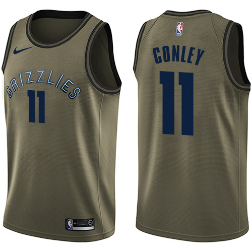 Nike Grizzlies #11 Mike Conley Green Salute to Service NBA Swingman Jersey Nike Grizzlies #11 Mike Conley Green Salute to Service NBA Swingman Jersey