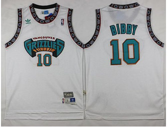Memphis Grizzlies #10 Mike Bibby White TThrowback Stitched NBA Jersey Memphis Grizzlies #10 Mike Bibby White TThrowback Stitched NBA Jersey