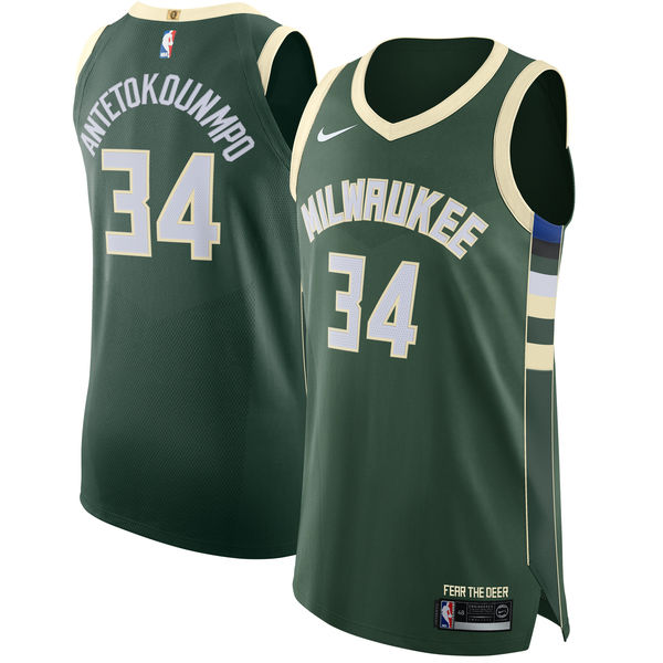 Nike Bucks #34 Giannis Antetokounmpo Green NBA Authentic Icon Edition Jersey Nike Bucks #34 Giannis Antetokounmpo Green NBA Authentic Icon Edition Jersey