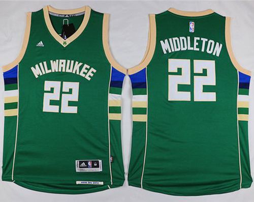 Bucks #22 Khris Middleton Green Stitched NBA Jersey Bucks #22 Khris Middleton Green Stitched NBA Jersey