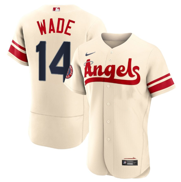 Men's Los Angeles Angels #14 Tyler Wade 2022 Cream City Connect Flex Base Stitched Jerseys Men's Los Angeles Angels #14 Tyler Wade 2022 Cream City Connect Flex Base Stitched Jerseys