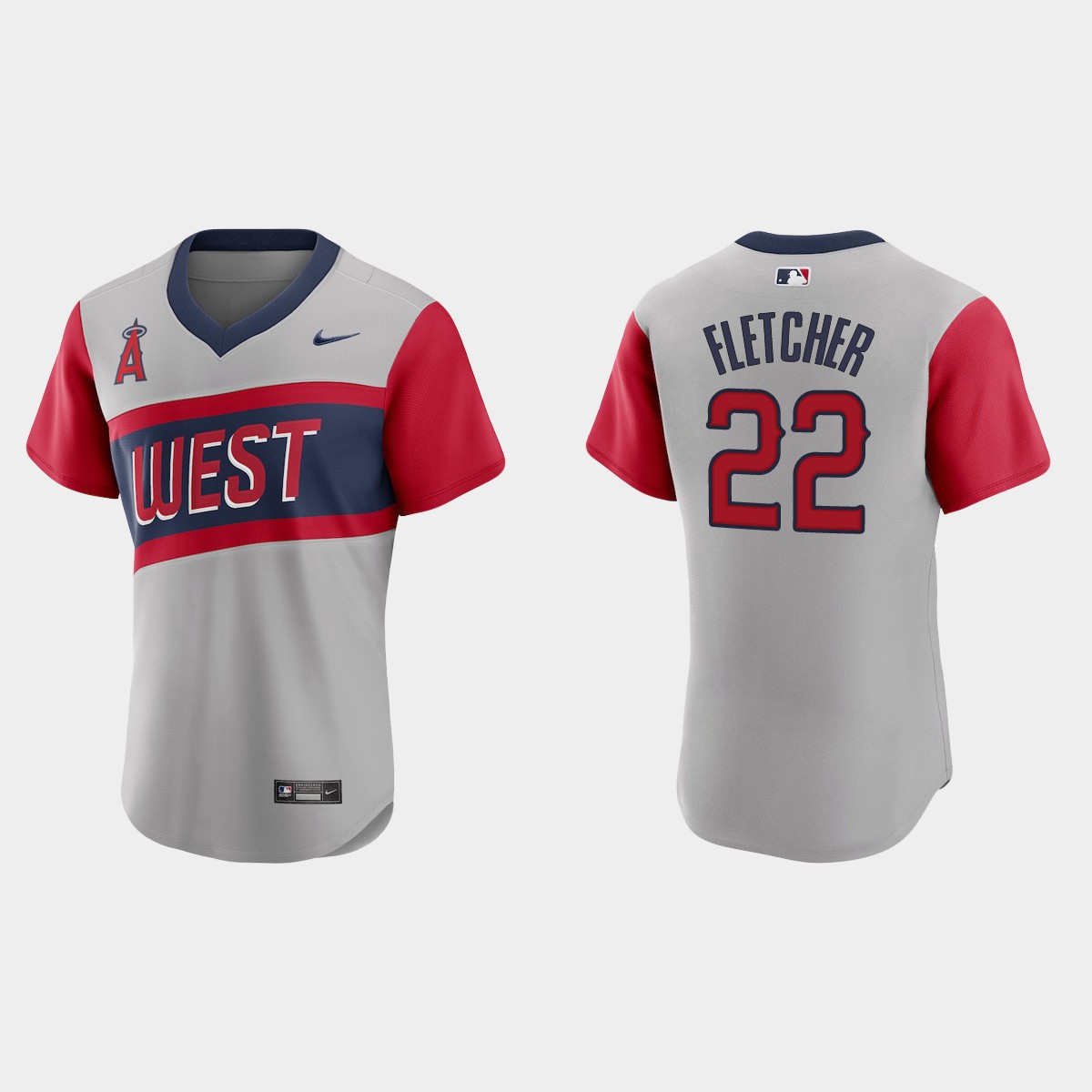 Los Angeles Angels #22 David Fletcher Men's Nike Gray 2021 Little League Classic Authentic MLB Jersey Los Angeles Angels #22 David Fletcher Men's Nike Gray 2021 Little League Classic Authentic MLB Jersey