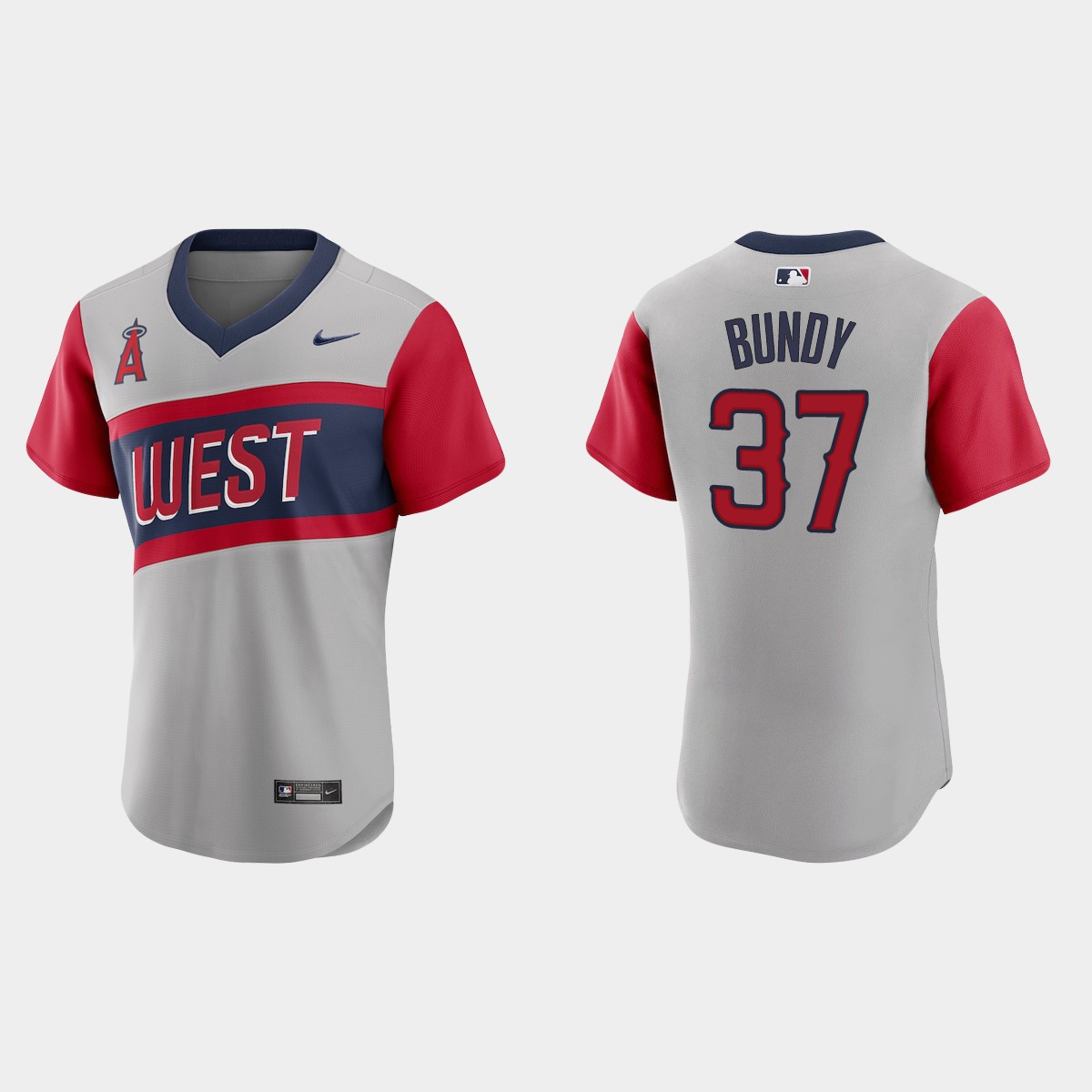 Los Angeles Angels #37 Dylan Bundy Men's Nike Gray 2021 Little League Classic Authentic MLB Jersey Los Angeles Angels #37 Dylan Bundy Men's Nike Gray 2021 Little League Classic Authentic MLB Jersey