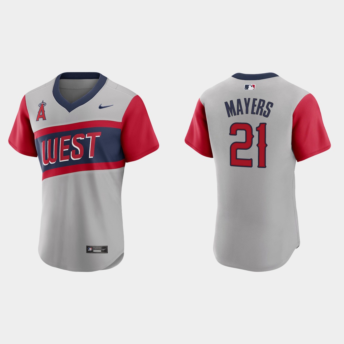 Los Angeles Angels #21 Mike Mayers Men's Nike Gray 2021 Little League Classic Authentic MLB Jersey Los Angeles Angels #21 Mike Mayers Men's Nike Gray 2021 Little League Classic Authentic MLB Jersey
