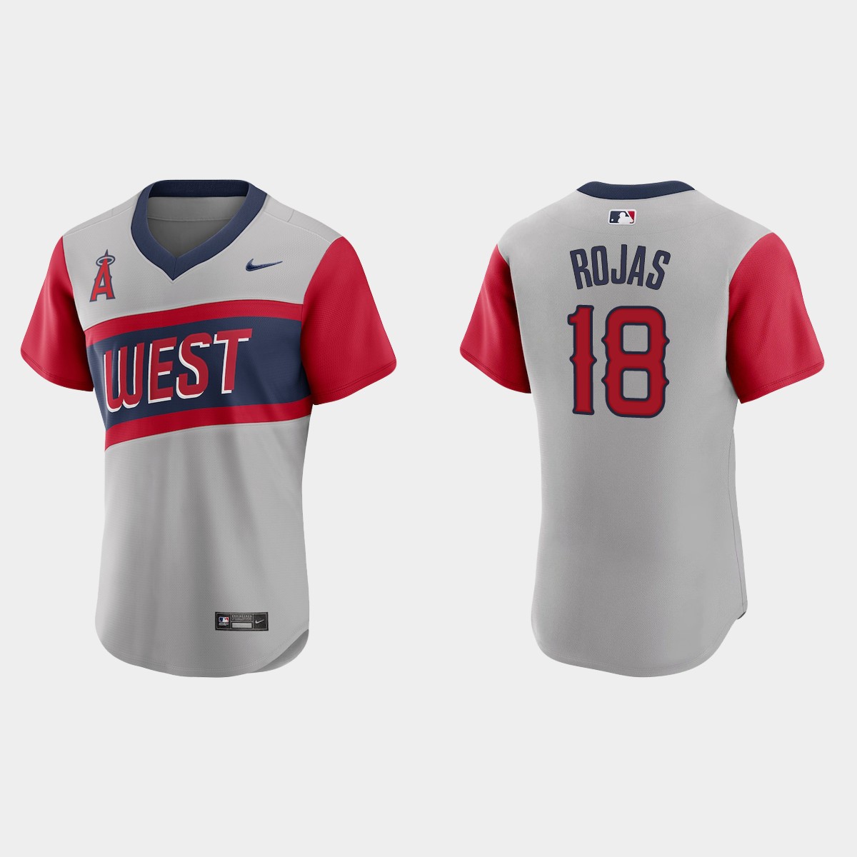 Los Angeles Angels #18 Jose Rojas Men's Nike Gray 2021 Little League Classic Authentic MLB Jersey Los Angeles Angels #18 Jose Rojas Men's Nike Gray 2021 Little League Classic Authentic MLB Jersey