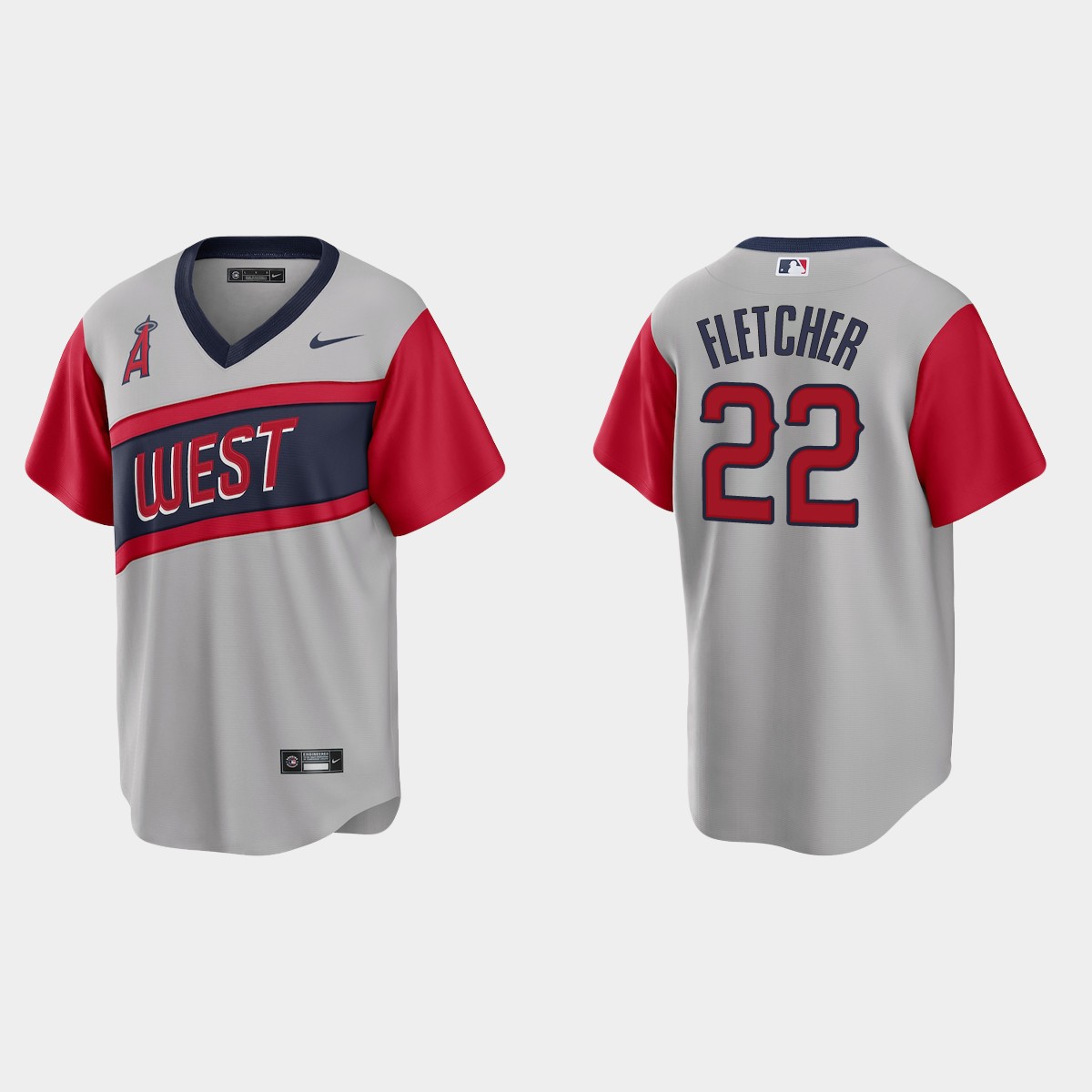Los Angeles Angels #22 David Fletcher Men's Nike Gray 2021 Little League Classic Game MLB Jersey Los Angeles Angels #22 David Fletcher Men's Nike Gray 2021 Little League Classic Game MLB Jersey