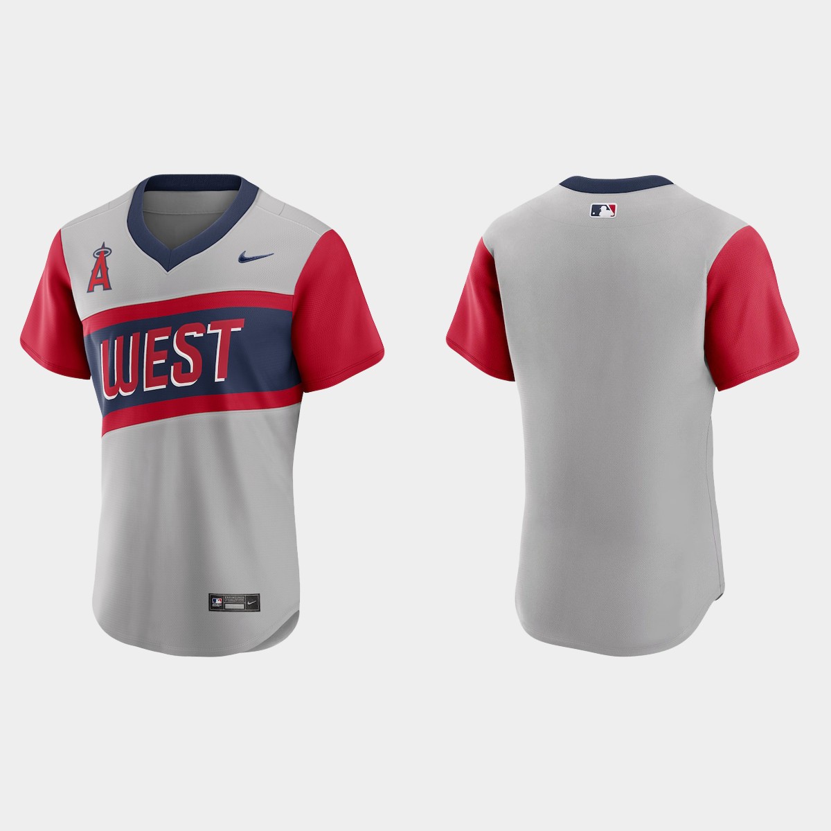 Los Angeles Angels Men's Nike Gray 2021 Little League Classic Authentic MLB Jersey Los Angeles Angels Men's Nike Gray 2021 Little League Classic Authentic MLB Jersey