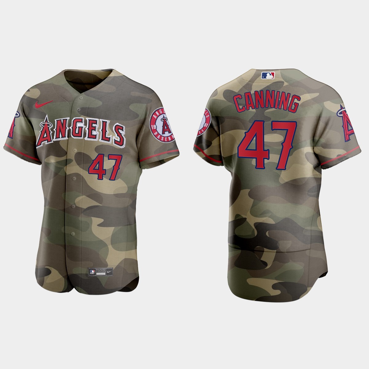 Los Angeles Angels #47 Griffin Canning Men's Nike 2021 Armed Forces Day Authentic MLB Jersey -Camo Los Angeles Angels #47 Griffin Canning Men's Nike 2021 Armed Forces Day Authentic MLB Jersey -Camo
