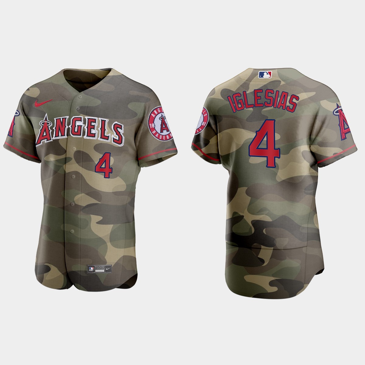 Los Angeles Angels #4 Jose Iglesias Men's Nike 2021 Armed Forces Day Authentic MLB Jersey -Camo Los Angeles Angels #4 Jose Iglesias Men's Nike 2021 Armed Forces Day Authentic MLB Jersey -Camo
