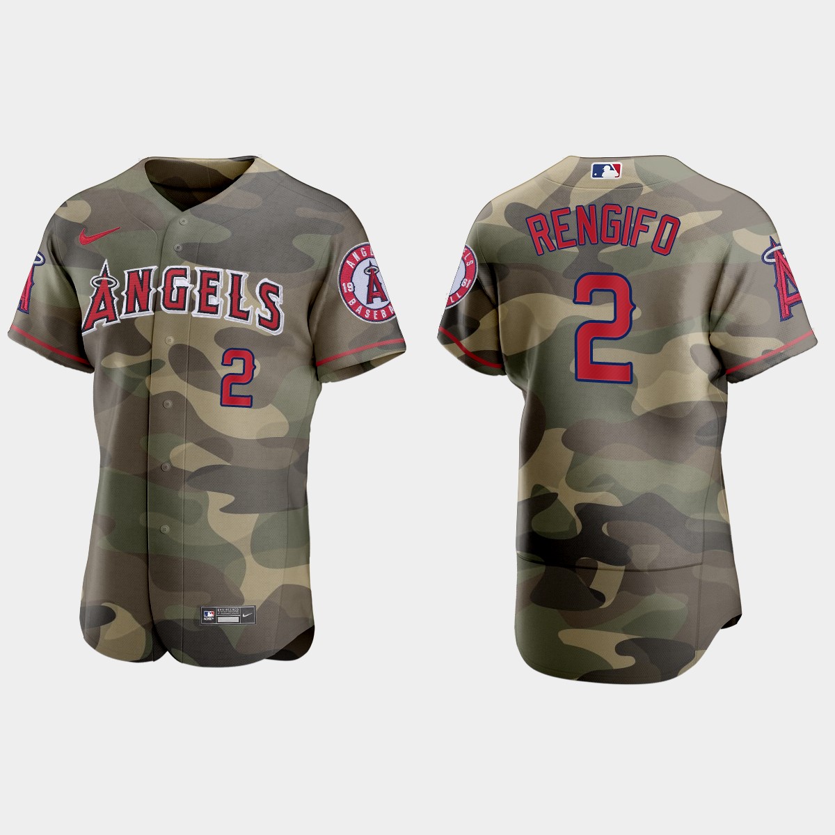 Los Angeles Angels #2 Luis Rengifo Men's Nike 2021 Armed Forces Day Authentic MLB Jersey -Camo Los Angeles Angels #2 Luis Rengifo Men's Nike 2021 Armed Forces Day Authentic MLB Jersey -Camo