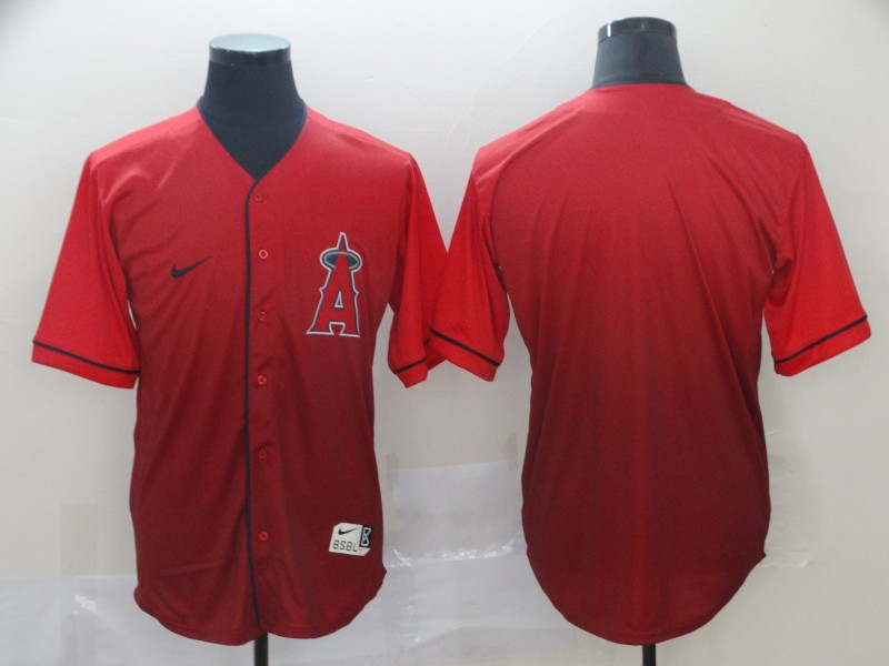 Angels Blank Red Drift Fashion Jersey Angels Blank Red Drift Fashion Jersey