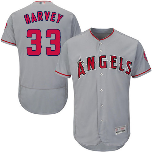 Angels of Anaheim #33 Matt Harvey Grey Flexbase Authentic Collection Stitched Baseball Jersey Angels of Anaheim #33 Matt Harvey Grey Flexbase Authentic Collection Stitched Baseball Jersey