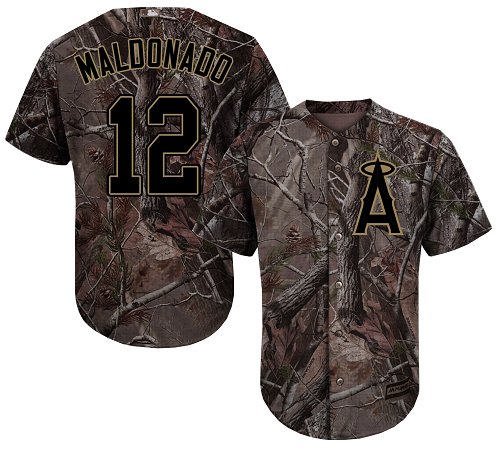 Angels of Anaheim #12 Martin Maldonado Camo Realtree Collection Cool Base Stitched Baseball Jersey Angels of Anaheim #12 Martin Maldonado Camo Realtree Collection Cool Base Stitched Baseball Jersey