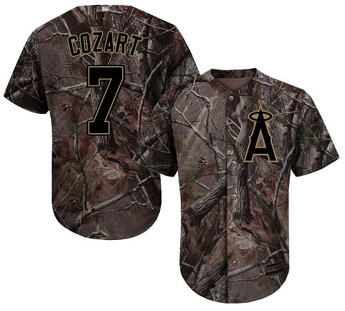 Angels of Anaheim #7 Zack Cozart Camo Realtree Collection Cool Base Stitched Baseball Jersey Angels of Anaheim #7 Zack Cozart Camo Realtree Collection Cool Base Stitched Baseball Jersey