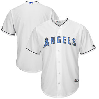 Men's Los Angeles Angels of Anaheim Majestic White Father's Day Cool Base Replica Team Jersey Men's Los Angeles Angels of Anaheim Majestic White Father's Day Cool Base Replica Team Jersey